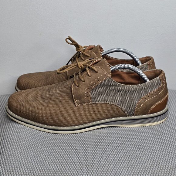 La‎ Milano Mens 10M Italian Design A11902 Scott Brown Dress Shoes - Picture 5 of 12